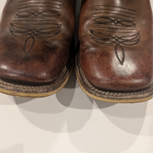 Tin Haul Justice American Brown Western Cowboy Boots Men's 9.5 Captain America - Picture 6 of 16